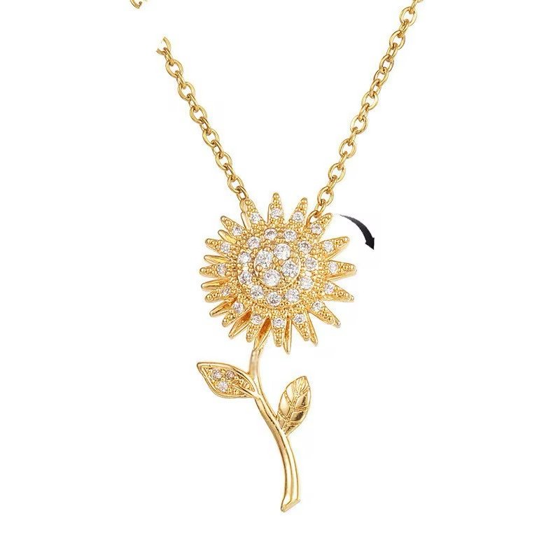 Collar de Girasol Giratorio