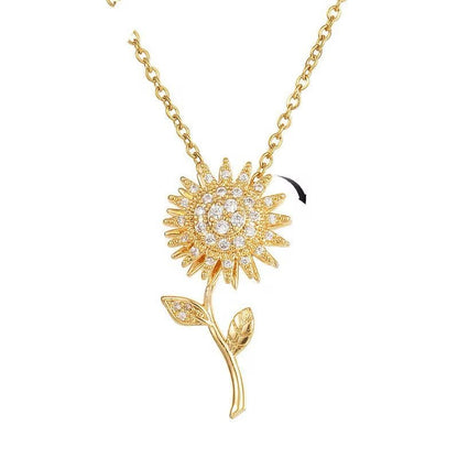 Collar de Girasol Giratorio