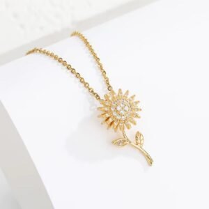 Collar de Girasol Giratorio